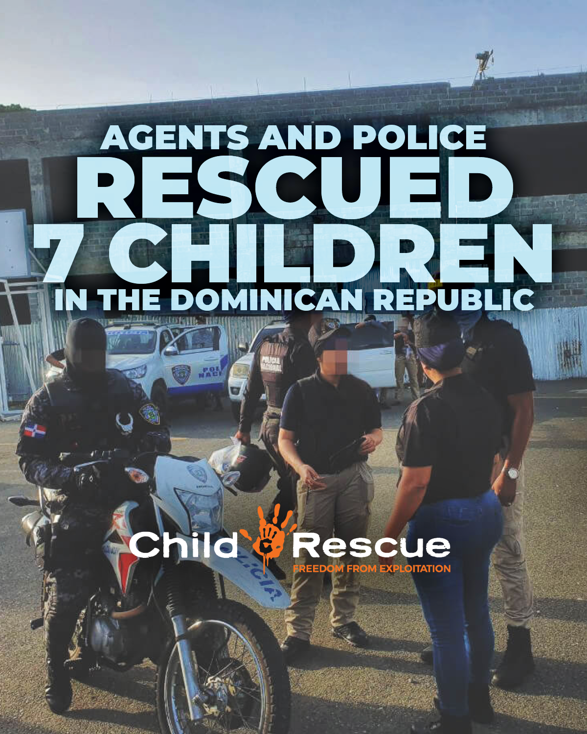 Agents and police rescued 7 children in the Dominican Republic - Child ...
